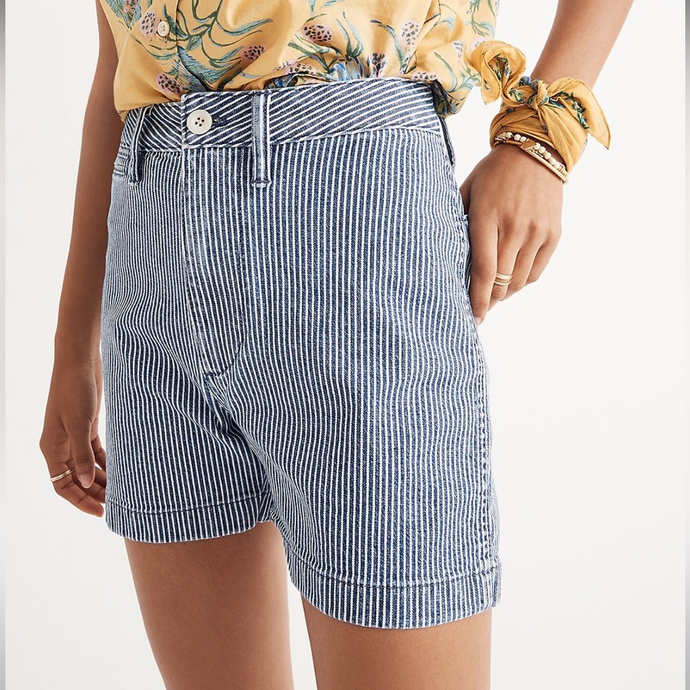 Madewell Emmett Shorts in Piper Stripe size 29 NWOT